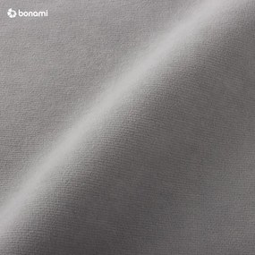 Colțar gri deschis extensibil cu tapițerie din catifea (cu colț pe partea stângă ) Sweet Harmony – Miuform