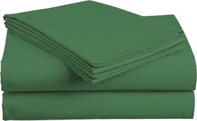 Cearsaf din bumbac LUX verde inchis 220x240 cm