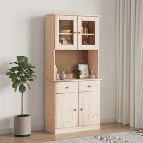 vidaXL Dulap înalt ALTA, 77x35x73 cm, lemn masiv de pin