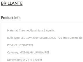 Lustra LED suspendata design decorativ BRILLANTE