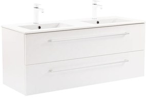 Dulap inferior Vario Clam 120 cu lavoar alb-alb