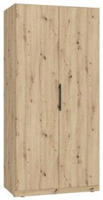 Dulap garderobă MARO 100 x 213 cm, stejar Artisan