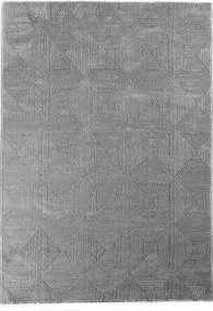 Covor MOTTO, 120x180 cm, forma dreptunghiulara, poliester, gri, 4586