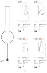 Lampadar Redo 01-2197 SLICK LED/19W/230V negru