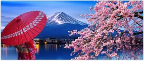 Tablou - cu privire la munte - Japonia (120x50 cm)