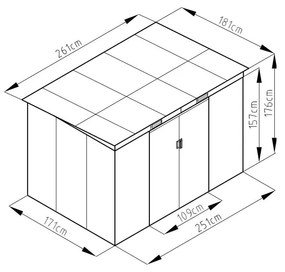 Căsuță de grădină Archer – Rojaplast