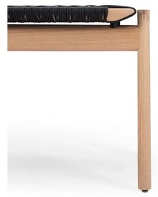 Bancă neagră/în culoare naturală Klupa – Gazzda