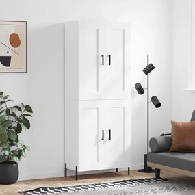 vidaXL Dulap înalt, alb, 69,5x34x180 cm, lemn compozit