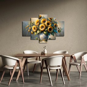Tablou – Vază cu floarea-soarelui (150x105 cm)