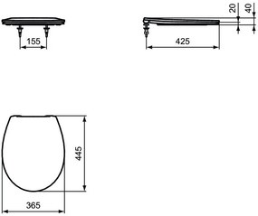 Capac WC IDEAL STANDARD Eurovit softclose E131801