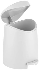 Coș de gunoi alb cu pedală din plastic 3 l Portes – Allstar