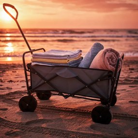 Cărucior de transport pentru grădină pliabil ultra-ușor - capacitate de încărcare de 100 kg