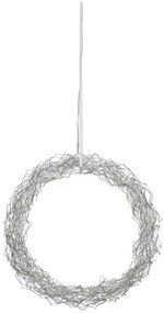 Decorațiune LED de Crăciun Markslöjd 703442 JULLE 30xLED/0,03W/4,5V argintiu