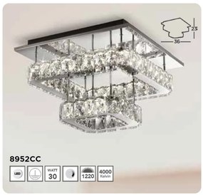 Lustra LED moderna design elegant Clover