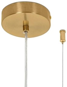 Lustra Suspendata, Metal Auriu, Petale Flori Albe, FLORA 250 PP