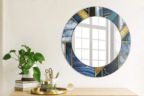Oglinda cu decor rotunda Marmură modernă