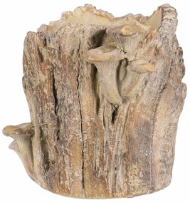 Suport din beton - ciot cu ciuperci, 20 x 18 x 18cm