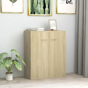 vidaXL Dulap, stejar Sonoma, 60 x 30 x 75 cm, lemn prelucrat