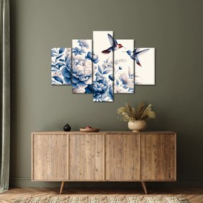 Tablou - Colibri deasupra florii (150x105 cm)