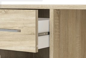 Birou de colț ELISEO – 121.4x120x75.3 cm – Sonoma