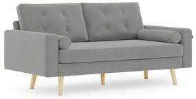 Canapea gri 3 locuri MANDI VELVET