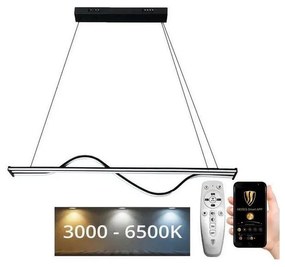 Lustră LED dimabilă pe cablu LED/70W/230V 3000-6500K + telecomandă