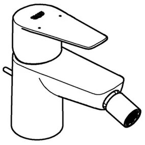 GROHE 23345001 - Baterie bideu START EDGE, crom lucios