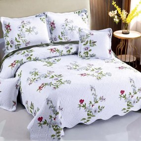 Cuvertura bumbac 100%, 5 piese, pat 2 persoane, 230x250 cm, CB127