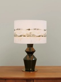Lampa de masa, din metal lacuit, cu abajur din bumbac, Rivage