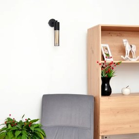 Lampă de perete MELODY 1xE27/15W/230V negru