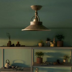 Plafoniera stil industrial din alama personalizabila Alice 25cm