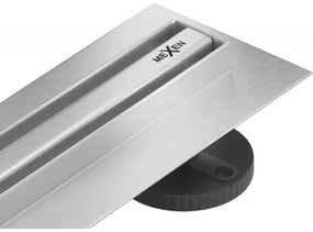 Mexen Flat 360° Slim scurgere liniară rotativă 60 cm, Crom - 1041060