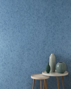 Tapet Fenton, Azure Blue Luxury Plain, 1838 Wallcoverings, 5.3mp / rola