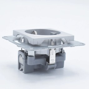 Priza simpla cu impamantare, 16A, IP20, Argintiu, Panasonic Arkedia Slim \ Karre Plus