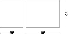 Ideal Lux - Aplică de exterior UP, 1xG9/15W/230V, IP44, maro