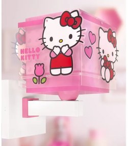 Dalber 73269 - Lampă de perete pentru copii HELLO KITTY 1xE27/15W/230V, roz