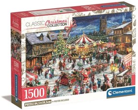 Crăciun Fair i puzzle 1500 piese Clementoni