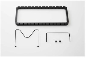 Suport reglabil pentru oale și capace YAMAZAKI Tower, negru