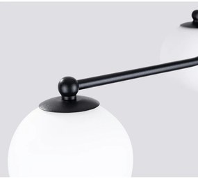 Plafonieră neagră-albă Beam – Sollux