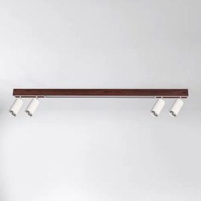 Brilagi - Spot LED SELE 4xGU10/30W/230V + LED/25W alb/decor stejar