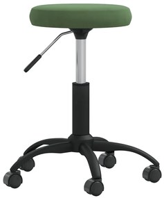 vidaXL Taburet de masaj, verde închis, catifea