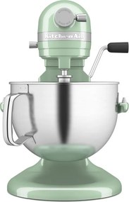 Mixer planetar KitchenAid Artisan 5KSM60SPXEPT Pistachio, 375 W, 5,6 l, 11 viteze, 67 de puncte de contact, Ridicare automata a bolului, Viteza speciala pentru incorporare, Verde deschis