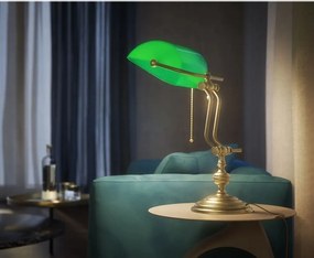 Lampa de birou din alama design clasic Banker