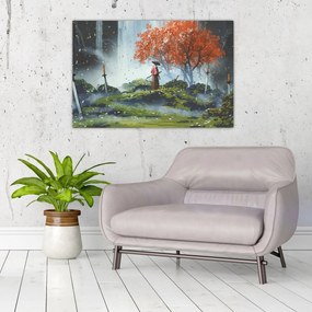 Tablou - Ilustrație a Grădinii de săbii (90x60 cm)