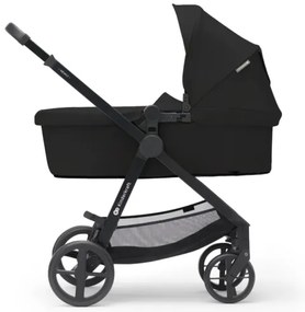 Cărucior de copii combinat 3 în 1 KINDERKRAFT NEWLY Classic black + scaun auto MINK PRO