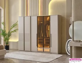 Mobilier dormitor dulap modular 6 usi, Verona
