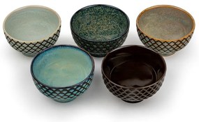 Cești 5 buc. din porțelan 200 ml Sara – Bredemeijer