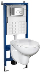 Set rezervor WC montat pe perete Roya Doris 82CHR