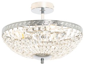Plafonieră clasică din oțel cu cristal cu 3 lumini - Mondrian