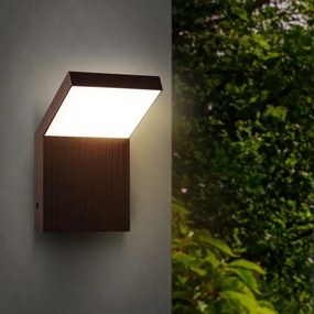Brilagi - Aplica de perete LED de exterior RIANO LED/8W/230V maro IP65